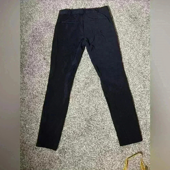 Massimo Dutti Women’s Slim Business Casual Pants Black Size 4 Stretch Ankle Zip - Picture 13 of 15